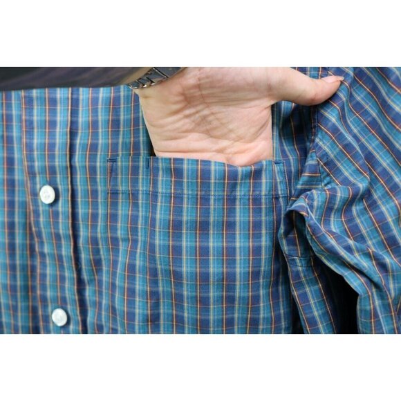 Duluth Trading Co. Men's Wrinkle Fighter Long Sleeve Button Up Shirt-Large/Tall - Picture 4 of 8